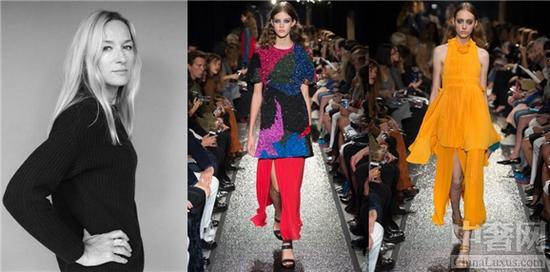 Juliede Libran(左)及其设计的Sonia Rykiel2016春季系列