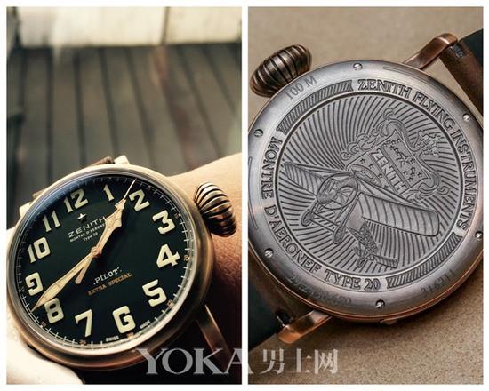 真力时飞行员系列Type 20青铜腕表,市场售价:RMB 48,000