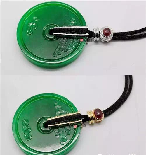 天然翡翠龙凤纹玉璧