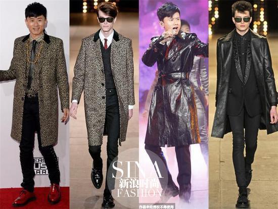 张杰穿Saint Laurent