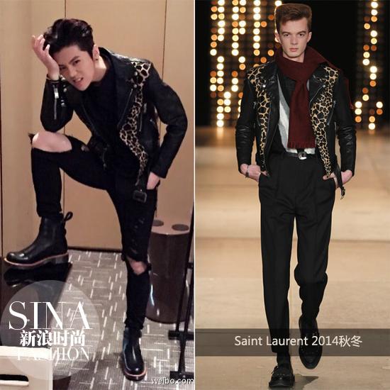 鹿晗in Saint Laurent