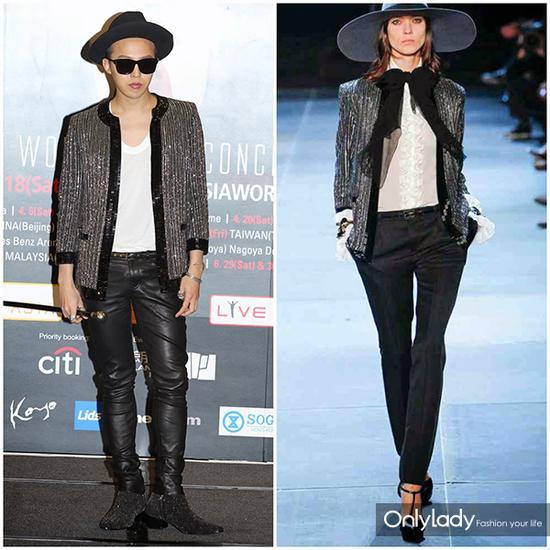 右图为Saint Lanrent 2014秋冬女装系列