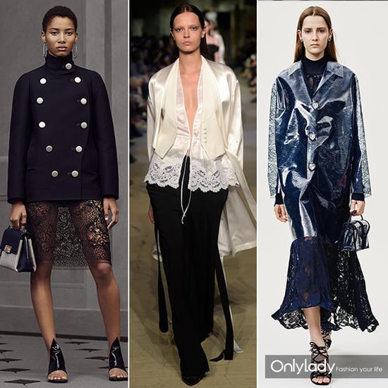 从左至右:Balenciaga、Givenchy、Christopher Kane