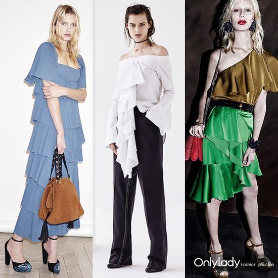 从左至右:Sonia Rykiel、Ellery、Lanvin