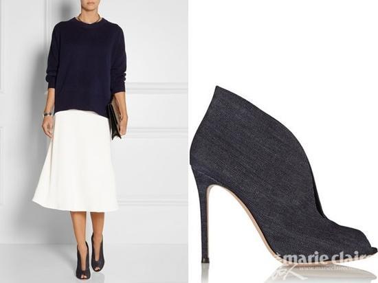 Gianvito Rossi深V高跟鞋