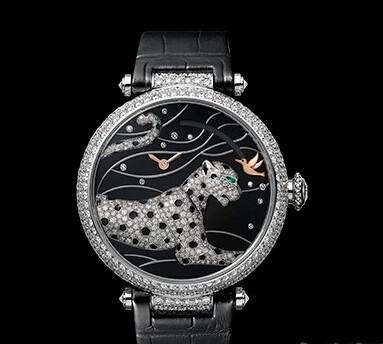卡地亚(Cartier)全新“猎豹与蜂鸟”按需显示动力储存腕表