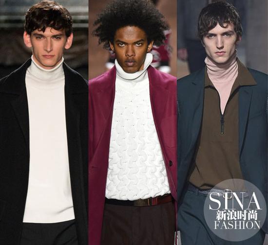 2016秋冬男装系列 左起:Valentino、Berluti、Lanvin