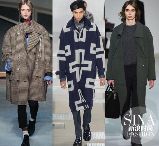 2016秋冬男装系列 左起:Raf Simons、LV、Wooyoungmi