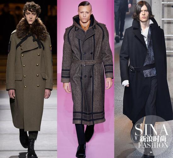 2016秋冬男装系列 左起:Dries Van Noten、Givenchy、Lanvin
