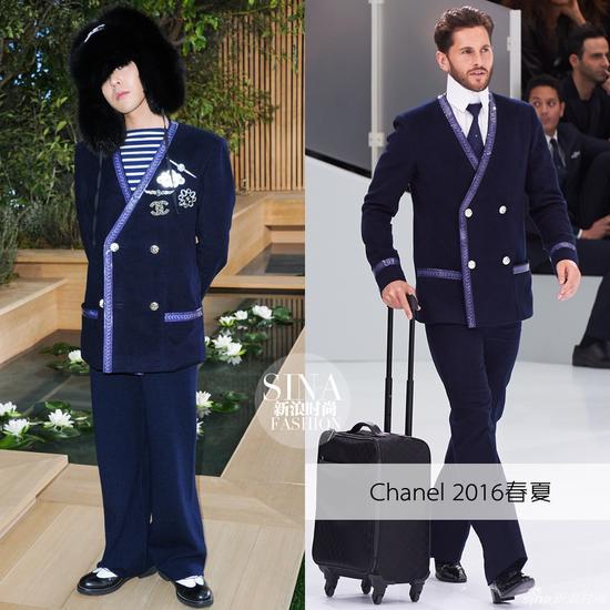 权志龙穿Chanel 2016春夏