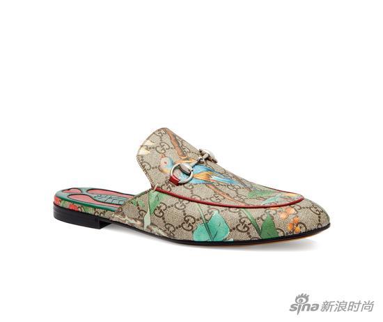 Gucci TIAN 印花图案乐福鞋