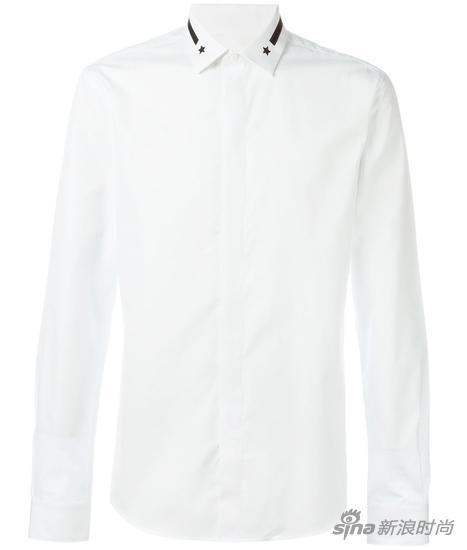 Givenchy 军章刺绣领衬衫