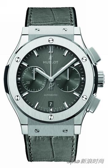 HUBLOT宇舶表经典融合“竞速灰”计时腕表(钛金45毫米)
