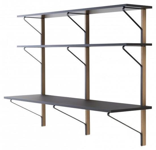REB010 KAARI SHELF WITH DESK by Ronan & Erwan Bouroullec,2015 年