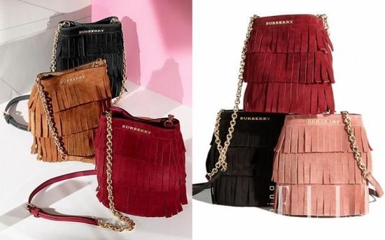 Burberry Fringed Suede Baby Bucket Bag $895