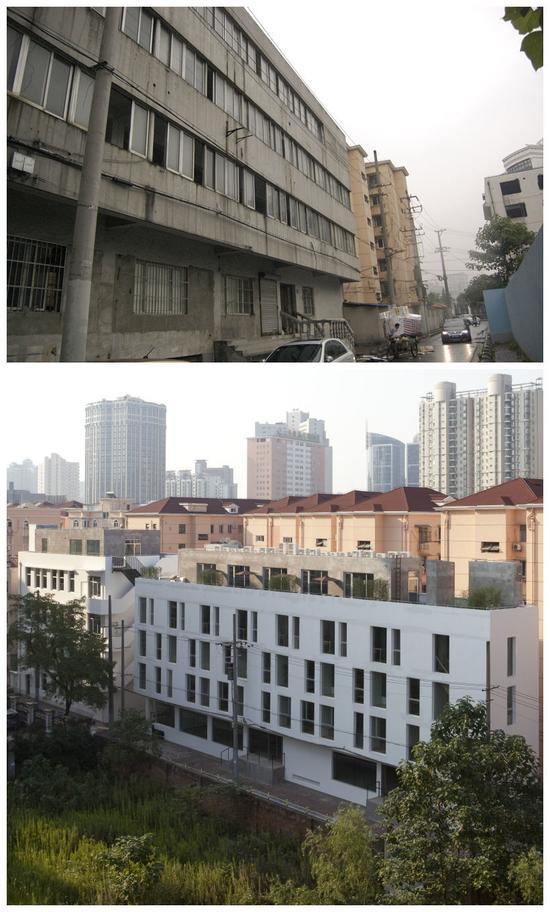 柿子湾路项目改造前后柿子湾路项目改造前后