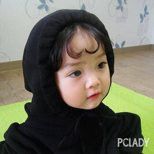 萌娃也留爱心刘海