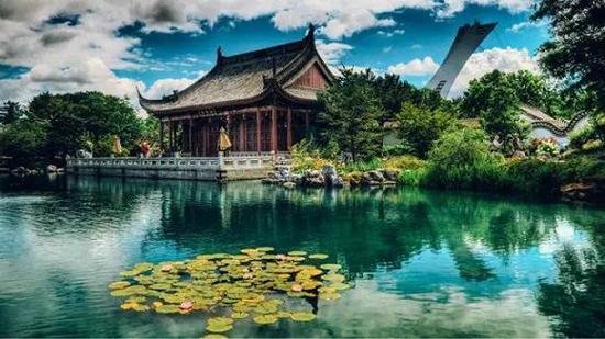 蒙特利尔植物园中的中国园林