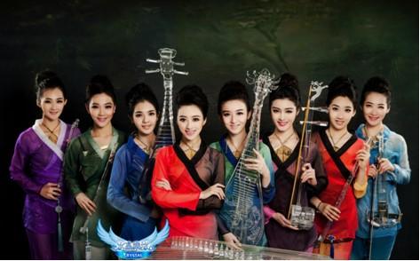 光与乐的盛宴,女子水晶乐坊