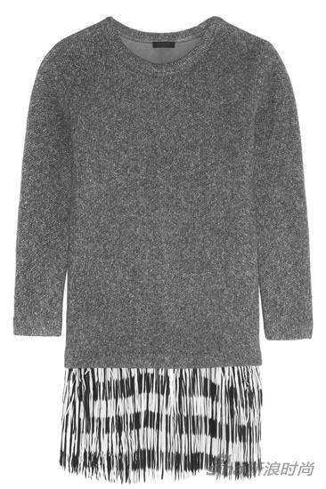 J.Crew 流苏针织毛衣连衣裙