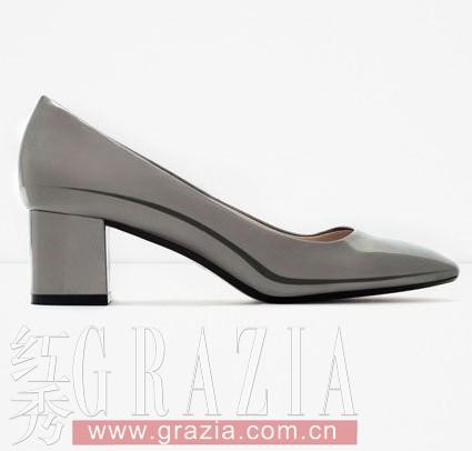 Zara粗跟单鞋