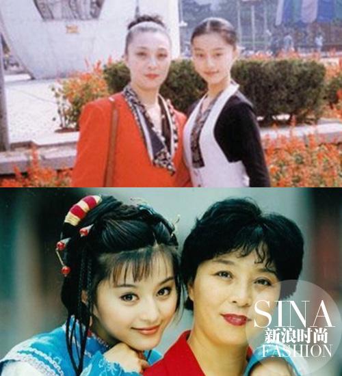 范冰冰与妈妈合影