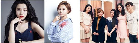 韩国时尚杂志<1st Look>摄影(从左到右分别是菲宝,念奺) / (右) Get it Beauty拍摄现场