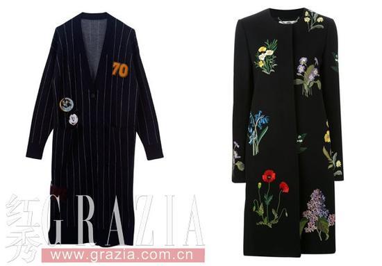 左:MO&Co。长外套 右:Stella McCartney外套