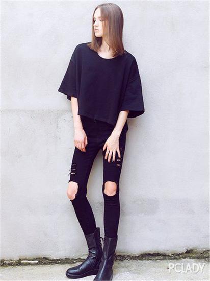 All black