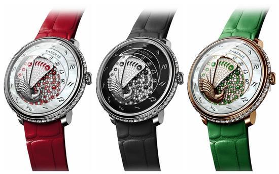 FABERGé Lady Compliquée Peacock孔雀逆跳显示手表