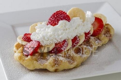 香蕉草莓华夫饼,Waffle Bar Bally s