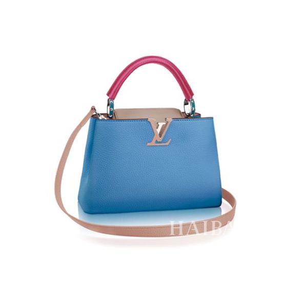 (Louis Vuitton) Capucines系列拼色BB型号手袋