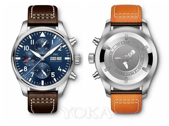 IWC万国表飞行员计时腕表“ 小王子”特别版IW377714,售价38700元。