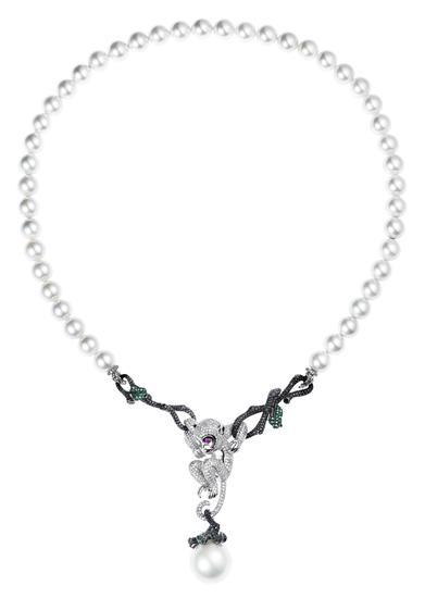 HEFANG Jewelry萌趣小猴项链