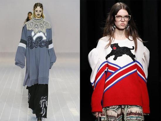 左:Marc Jacobs 2016;右:Gucci 2016
