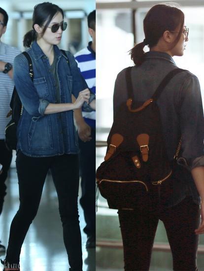 宋佳:Burberry Rucksack 双肩包