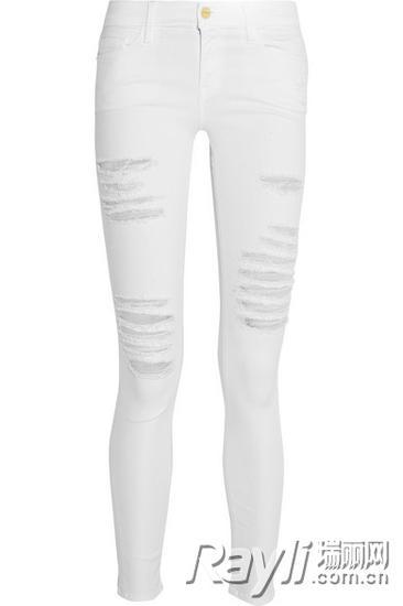 FRAME 仿旧中腰牛仔裤 $291
