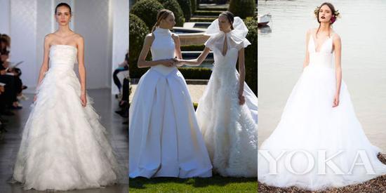 Oscar de la Renta Bridal Spring 2017;VeraWang Bride Spring 2017;Costarellos Spring 2017