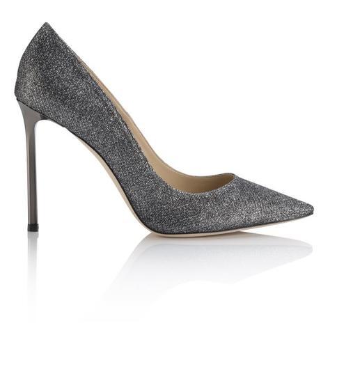 JIMMY CHOO 限量版lamé闪光布料高跟鞋
