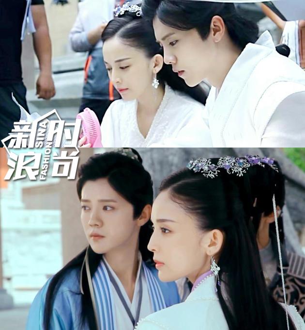 鹿晗古力娜扎侧面pk