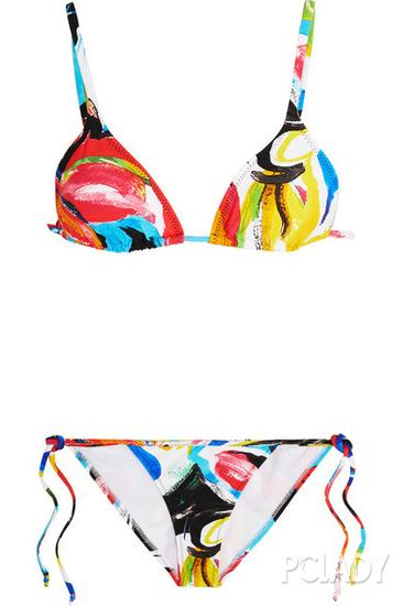 NORMA KAMALI Carmen 印花三角比基尼 售价:$246