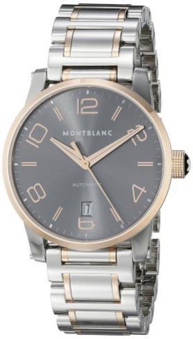 Montblanc 万宝龙 Timewalker日期男士黑色表盘玫瑰金手表