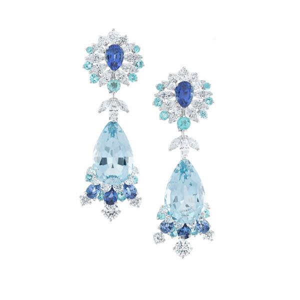 梵克雅宝VCA (Van Cleef & Arpels) 海蓝宝石Aquamarine耳环