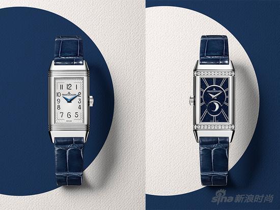 积家Reverso One Duetto Moon月相双面翻转腕表