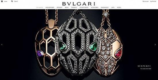 Bulgari的官方网站上正式出售旗下珠宝类产品
