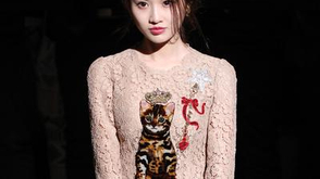 张慧雯猫咪裙少女范