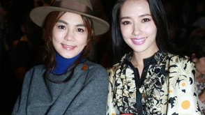 Ella郭碧婷并肩看秀