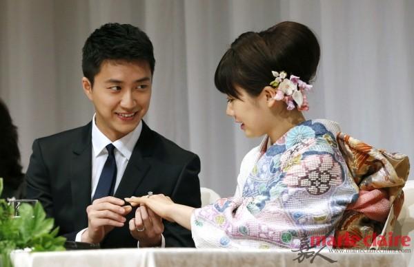 福原爱与江宏杰结婚报告会