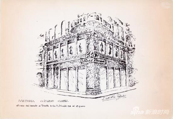 Curiel品牌创始人Ortensia Curiel夫人于1908年在意大利Trieste创建的裁缝店