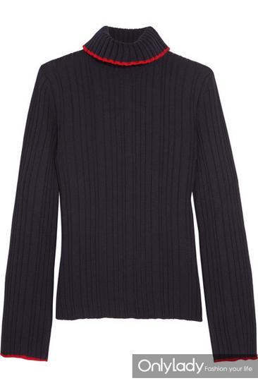 MSGM 罗纹羊毛高领毛衣 参考价格:2,137CNY